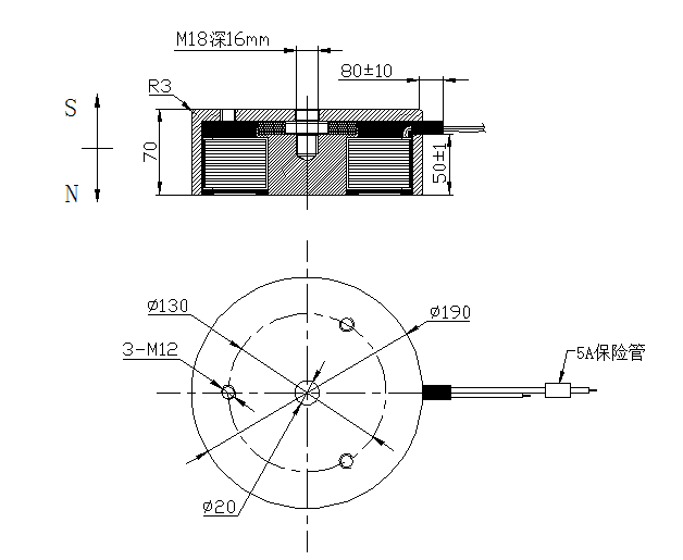 电永磁星空网官网星空网官网首页入口入口-星空（中国）
尺寸图