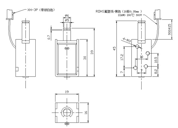 电饭煲用推拉式星空网官网星空网官网首页入口入口-星空（中国）
尺寸图