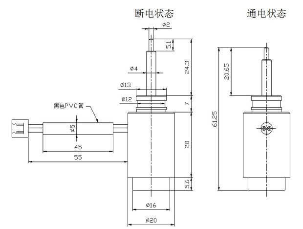 推动式圆管星空网官网星空网官网首页入口入口-星空（中国）
尺寸图